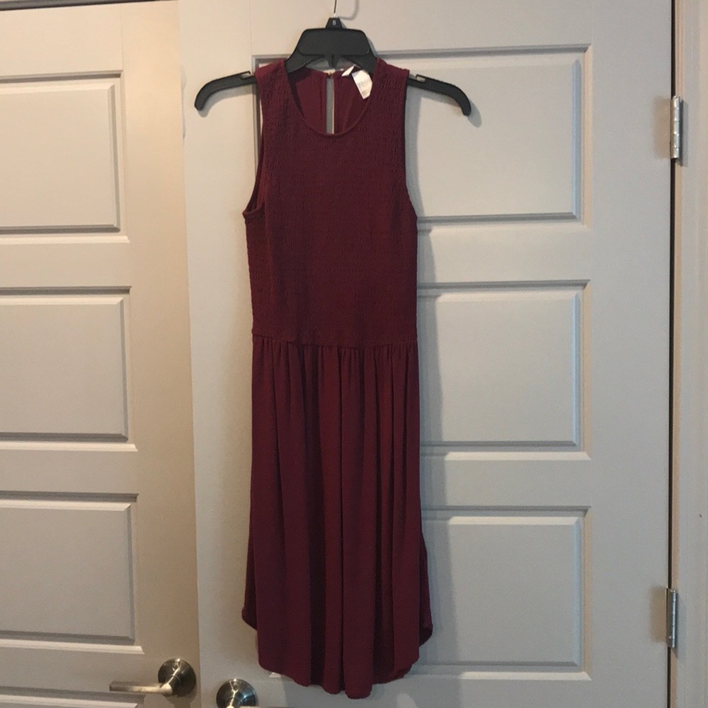 H&M burgundy dress